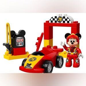 LEGO Duplo Set 10843 Mickey Racer INCOMPLETE No Box Baby Kids Toys Retired